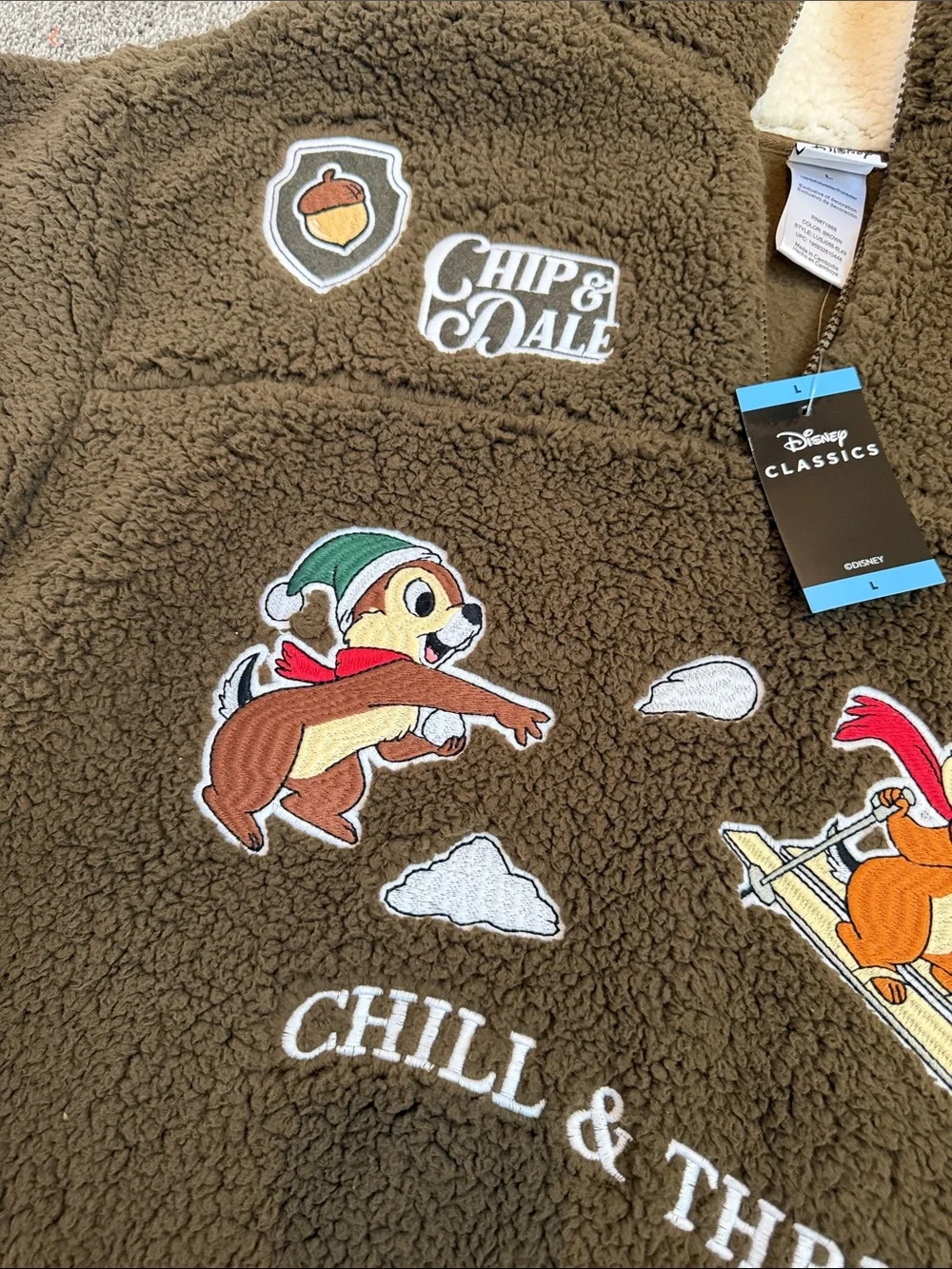 Women’s Brown 'Chill & Thrill' Fleece Pullover